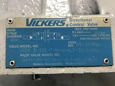 USED VICKERS DG4V-3S-6C-M-U-HL7-60-EN490
