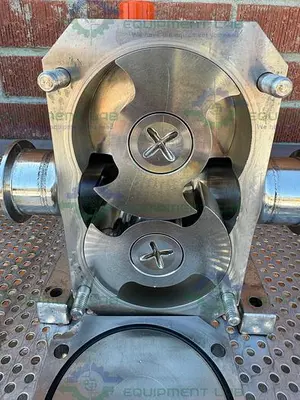 USED VIKING IDEX S2M ROTARY LOBE W/ STAINLESS 2 HP MOTOR 230/460V