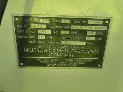 USED MILLTRONICS VMM3917