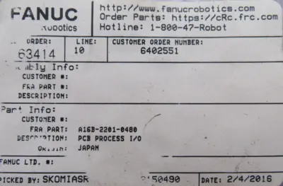 NEW FANUC A16B-2201-0480 CIRCUIT BOARD A16B22010480