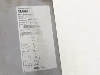 AKG Atlas Copco 4653.173.2000 Air Compressor Oil Cooler Aluminum Radiator 38"L