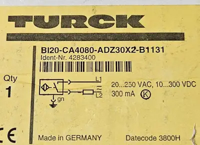 Turck BI20-CA4080-ADZ30X2-B1131 Proximity Sensor Inductive Detection. Loc5E-19
