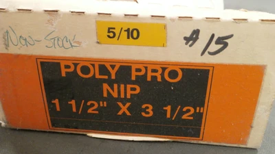 NEW Poly Pro Nip Poly Pro Nip 1 /12" x 3 1/2 " Nipple