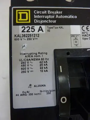 USED SQUARE D KAL362251212