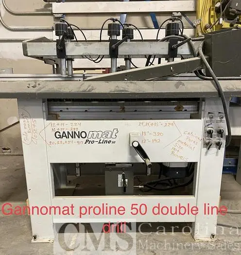 Used GANNOMAT PRO-LINE 50 BORING MACHINE Woodworking Horizontal Boring Machines | CAROLINA MACHINERY SALES #420835