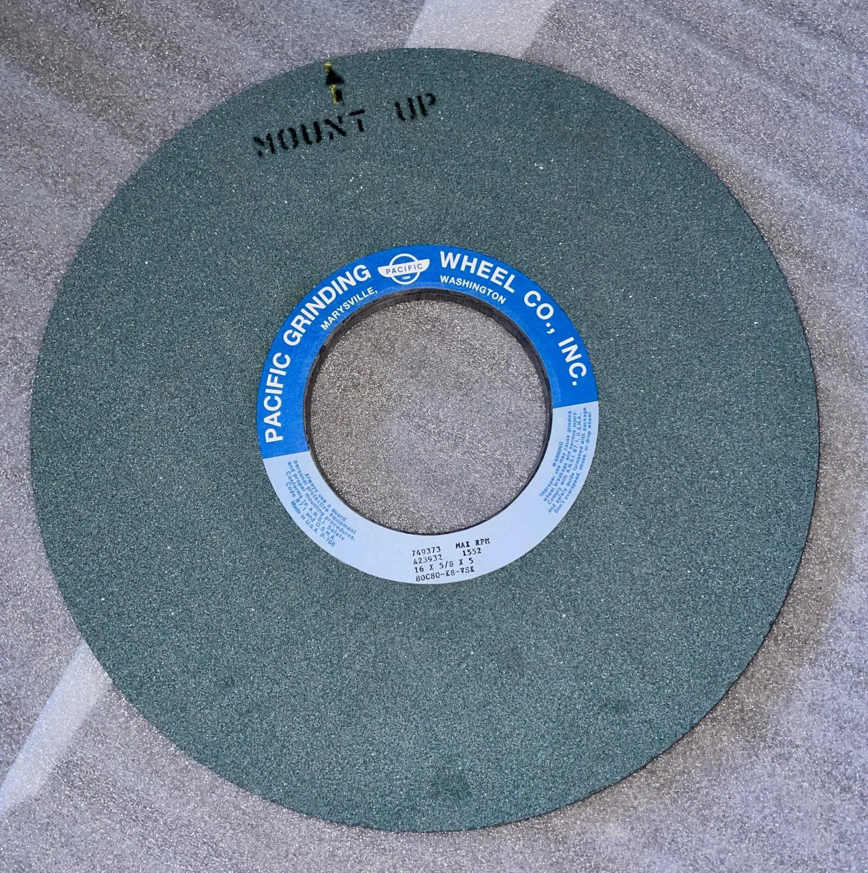 NEW Pacific Grinding Wheel Co 80C60-K8-VSK