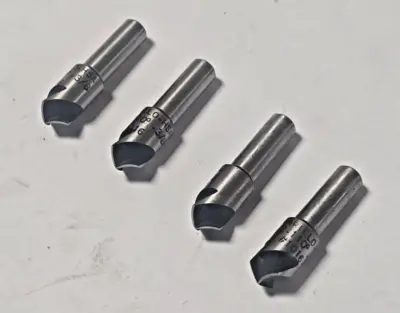 Schrillo 1/2 High Speed Steel 110 Degree 3/8 Countersink #1016 USA Lot of 4