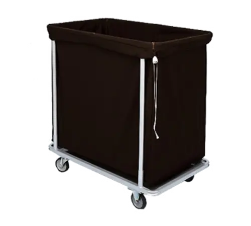 Forbes Industries Laundry Cart w/ (12) Bushel Capacity - Black Cloth Bag, Steel Frame (1112)