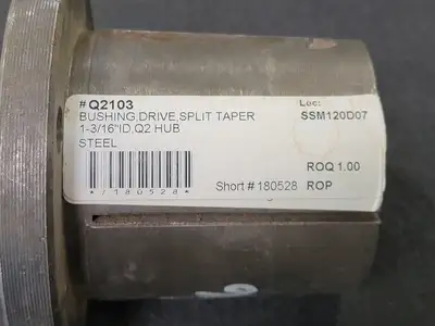 Split Taper Bushing No. Q2103, Q2 1-3/16
