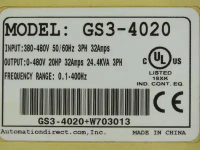 Used AUTOMATION DIRECT _UNKNOWN_ Variable Speed Drives Indiana US | Arrow Industrial #1184980