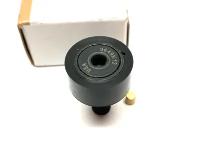 PCF24 | 3649K12 Ultra-Quiet Threaded Track Roller, Urethane Coat. 1" Dia 1/2" Wide - New – Open box