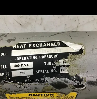 Used THERMAL TRANSFER EKS-712-80876 Heat Exchangers Michigan US | Ideal Machinery #579174