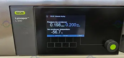 USED 2022 BUCHI LYOVAPOR L-200  FREEZE DRYER -55°C - +25°C W/ EDWARDS NXDS6IC PUMP, MFG 22