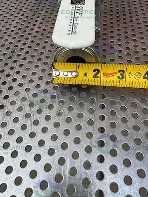 USED SVF -F. C. I. SB76666ATETO BALL VALVE 1500 PSI W/ 1" SANITARY FITTING TO PIPE