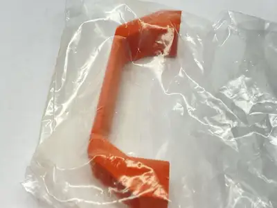 New | in-Stock Kipp M6 x 120 mm Thermoplastic Pull Handle Style B Orange LOT OF 2 Handles & Knobs Michigan US | Maverick Industrial Sales #1393289