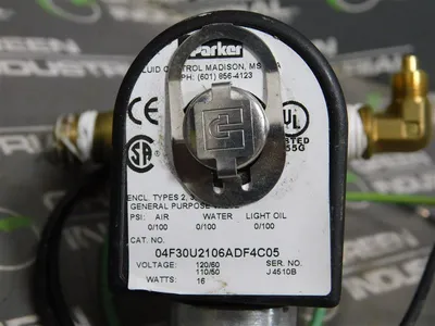 Parker 04F30U2106ADF4C05 Solenoid Valve 120V/60Hz 110V/50Hz  16W Used