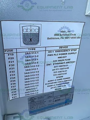 USED INDUSTRIAL CONTROL PANEL 8017575 STANDARD ENCLOSURE 12" X 24" X 24"