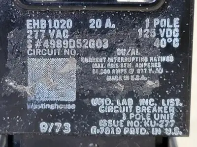 USED WESTINGHOUSE EHB1020