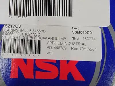 Angular Contact Ball Bearing 5217C3