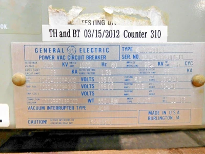 GE VB 7.2-500-3 Circuit Breakers | Equipment Recovery Corp. (8)