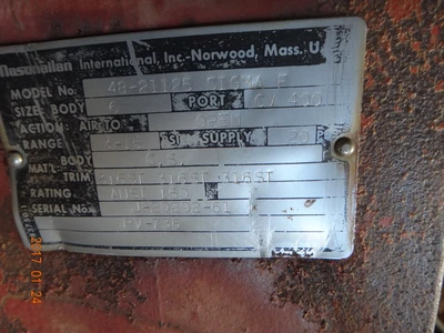 Masoneilan 6", Class 150, Cast Steel Control Valve