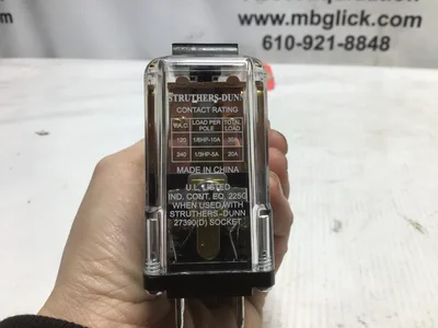 USED 🔌 BRAND: STRUTHERS DUNN – A TRUSTED NAME IN ELECTRICAL COMPONENTS. 🔌 MODEL: 21988XPLM RELAY – ENGINEERED FOR RELIABLE SWITCHING OPERATIONS.