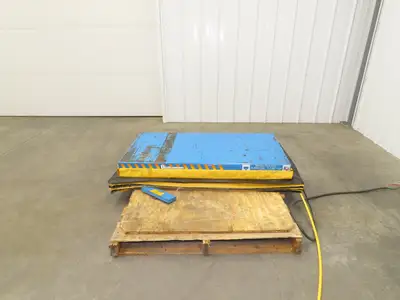 Bishamon Optimus Hydraulic Lift Table 2500lbs 36" Travel 24x48" Top 3Ph