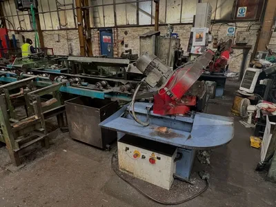 Used SAMUEL PLATT BRIGHT BAR DRAWING, STRAIGHTENING & SAWING LINE (14722) Draw Benches Connecticut US | Machinery International LLC #1557867