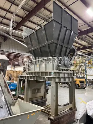 USED 2021 GENOX YS-1500 SHREDDER & OBR12065 CONVEYOR