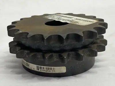 USED MARTIN DOUBLE ROLLER SPROCKET 19 TEETH 1" BORE
