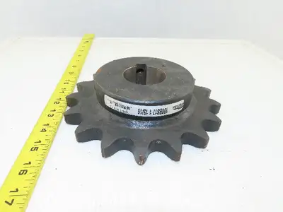 Martin 100BS17 17 Tooth Single Roller Chain Sprocket 1-15/16" Keyed Bore