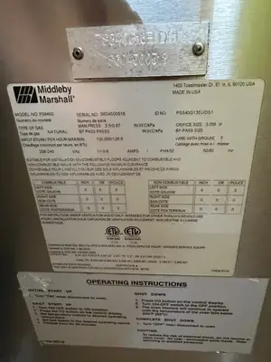 Middleby Marshall PS840G Double Stack Conveyor Oven 120,000 BTU Refurbished