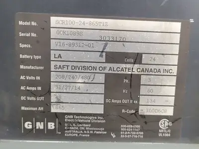 USED GNB SCR100-24-865T1Z