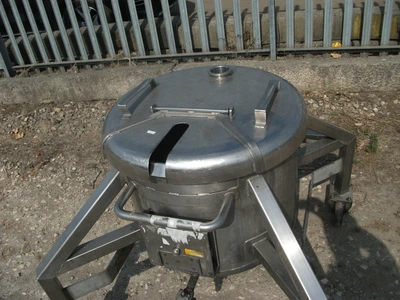 110 L S/S Open Top Trolley Tank