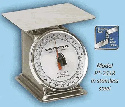 New | in-Stock DETECTO PT-5-SR Food Scales California US | BakeryEquipment.com #1554968