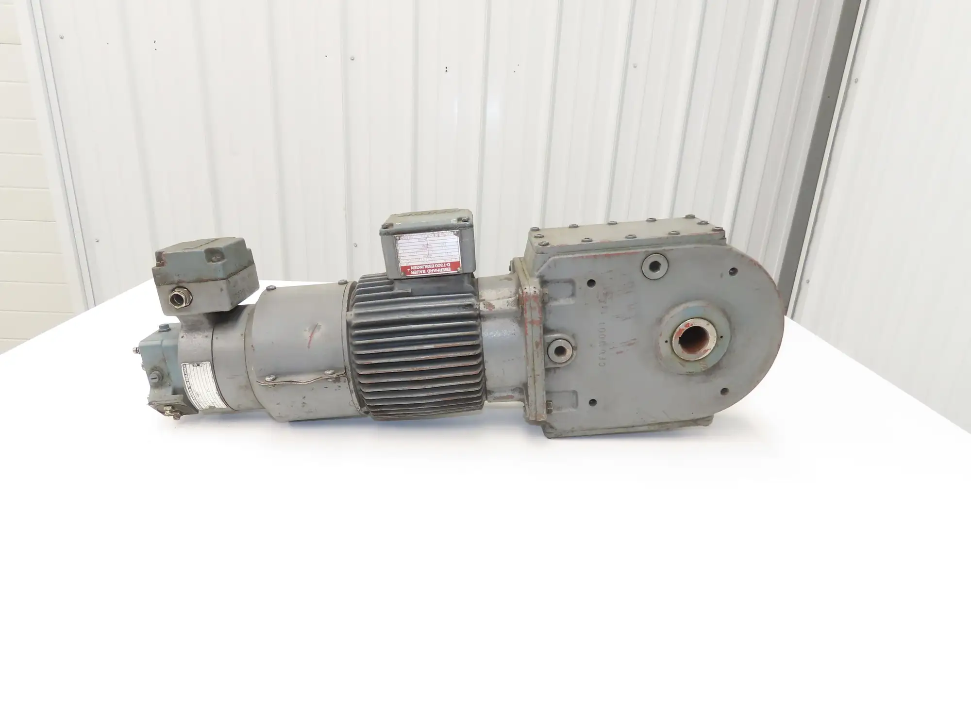 Bauer NPK830CFG00-111/200T-B-S Brake Gearmotor 165rpm 18:1 750W 85V w/Tacho