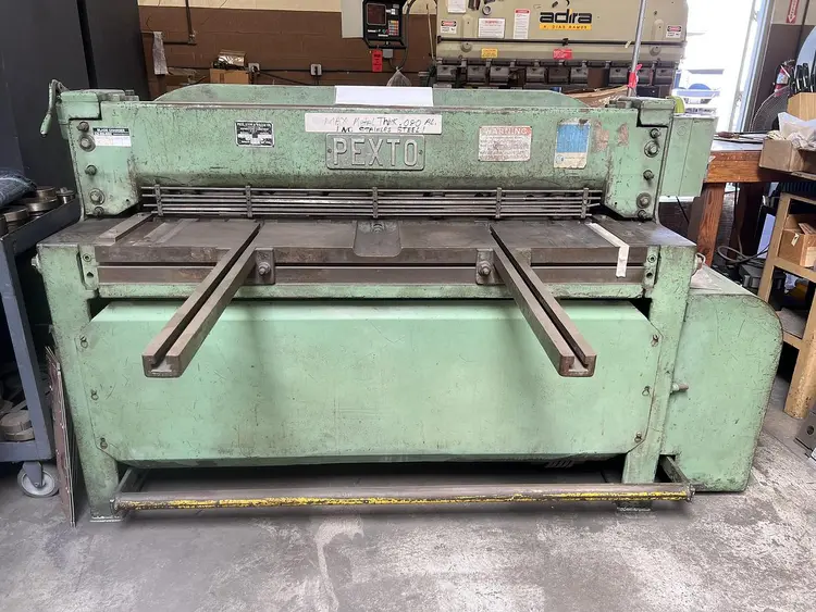 Used PEXTO 12U52 Power Squaring Shears (Gauge) California US | MANUFACTURING SOLUTIONS #335302