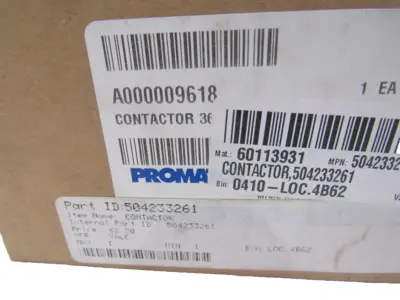 NEW PROMATCH A000009618 CONTACTOR 36V