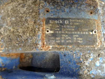 Speck M/S Liquid ring Vacuum Pump Type V-95-55.0007