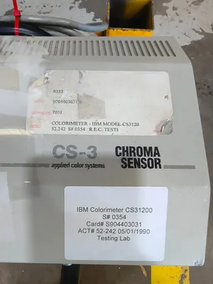Used APPLIED COLOR SYSTEMS CS-3 Colorimeter South Carolina US | ESS Industrial Equipment Sales #1557892