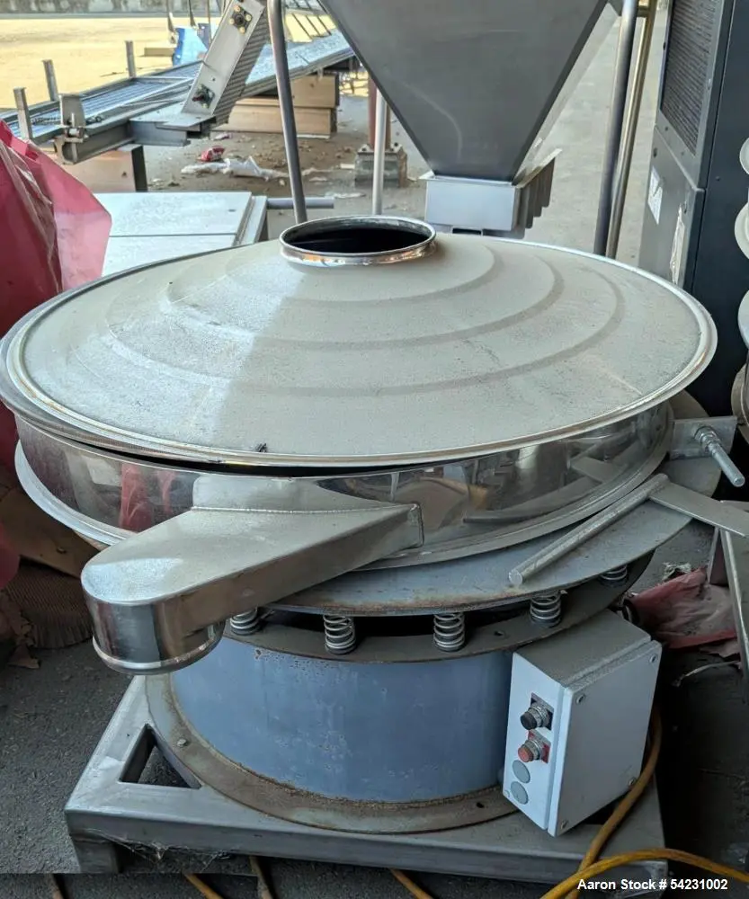 Used 44.5" Stainless Steel Circular Vibratory Screener – Double Deck