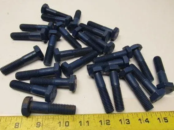 1/2"-13 x 2-1/4" Grade B7 Coated Heavy Hex Bolt Cap Screw Lot of 26