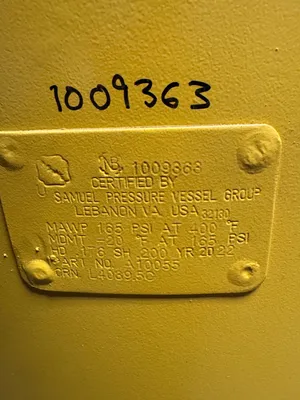 2022 SAMUEL PRESSURE VESSEL GROUP AIR RECEIVER Behälter Normalstahl Atmosphäre und -druck – 0 bis 9999 Gal. | Perry Equipment (3)