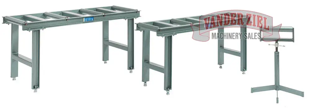 Ellis Stock Stand for Model 3000's and 4000's – 5’ Long, 4-Rollers (20″ W), PN 6227