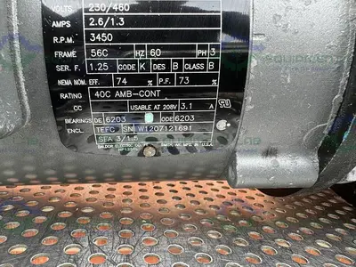 USED GRUNDFOS TP 40-160/2 U-G-Z-BUBE INLINE PUMP W/ BALDOR .75 HP MOTOR