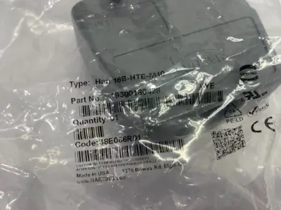 NEW HARTING INSERT HOUSING HAN B HOOD TOP ENTRY HC M40