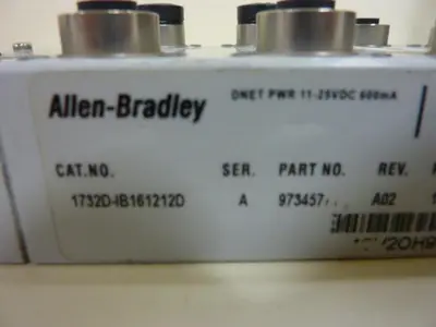 USED ALLEN BRADLEY 1732D-IB1612D SER A