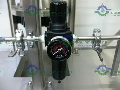 USED BHS FILTRATION STAINLESS STEEL COLUMN SKID W/ 150 PSI COLUMN W/ GATE VALVE