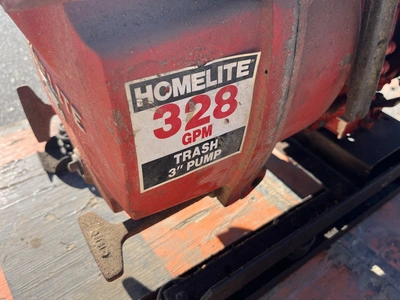 USED HOMELITE GENERATOR AND PUMP