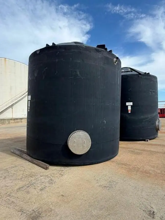 Tank, 13,650 Gallon, XLPE Polyethylene, Vertical Storage, #5991779